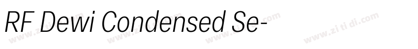 RF Dewi Condensed Se字体转换